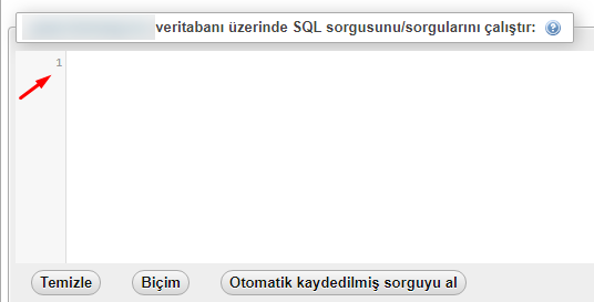 phpMyAdmin ile SQL Sorgusu Çalıştırma Nasıl Yapılır?