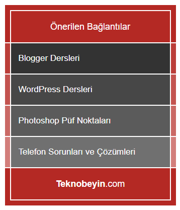 Teknobeyin'deki "Önerilen Bağlantılar" Nasıl Yapılır? Teknobeyin'deki "Önerilen Bağlantılar" Nasıl Yapılır?