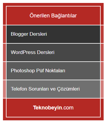 Teknobeyin'deki "Önerilen Bağlantılar" Nasıl Yapılır?