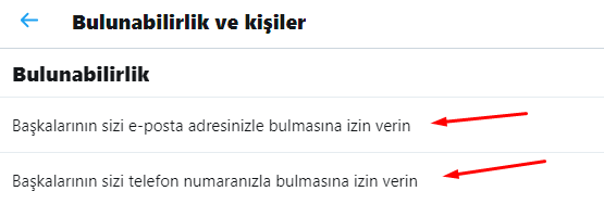 Twitter'da Bulunabilirlik Kapatma Nasıl Yapılır?