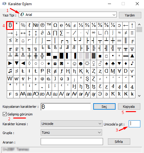 Klavyede Bitcoin İşareti (₿) Nasıl Yapılır? 