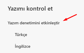 Microsoft Edge Insider Yazım Denetimini Kapatmak