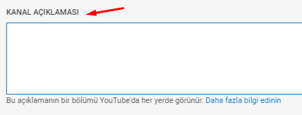 YouTube Kanal Açıklaması Ekleme Nasıl Yapılır?