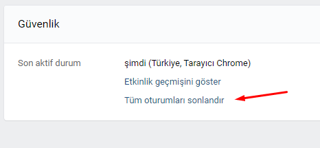 VKontakte'da Aktif Oturumları Kapatma Nasıl Yapılır?