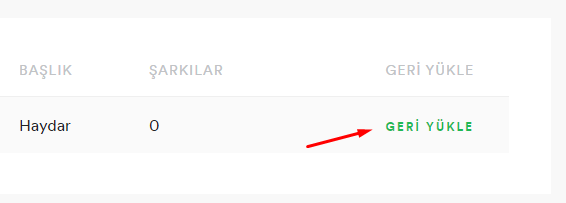 Spotify'da Silinen Çalma Listesini Geri Getirelim Spotify'da Silinen Çalma Listesini Geri Getirelim