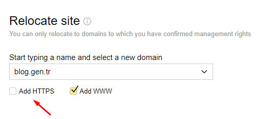 Yandex Webmaster'da Site URL'sini HTTPS Yapalım Yandex Webmaster'da Site URL'sini HTTPS Yapalım