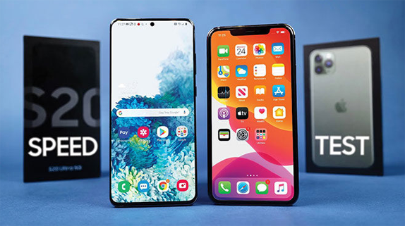 Galaxy S20 Ultra ve iPhone 11 Pro Max Hız Testi Galaxy S20 Ultra ve iPhone 11 Pro Max Hız Testi