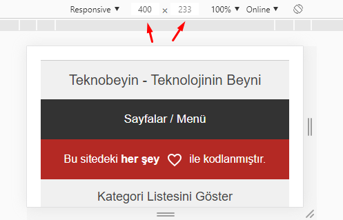 Google Chrome ile Responsive Kontrolü Nasıl Yapılır? Google Chrome ile Responsive Kontrolü Nasıl Yapılır?