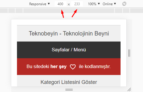 Google Chrome ile Responsive Kontrolü Nasıl Yapılır?