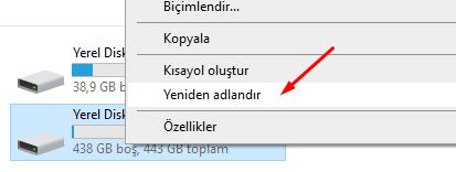 Windows 10 Sürücü İsim Değiştirme Nasıl Yapılır? Windows 10 Sürücü İsim Değiştirme Nasıl Yapılır?