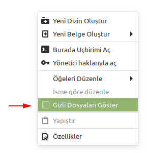 Linux Mint Gizli Dosyalar Nasıl Görüntülenir? Linux Mint Gizli Dosyalar Nasıl Görüntülenir?