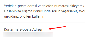 WordPress.com Kurtarma E-Posta Adresi Nasıl Eklenir?