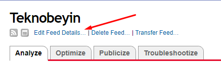 FeedBurner Kullanıcı Adı Değiştirme Nasıl Yapılır? FeedBurner Kullanıcı Adı Değiştirme Nasıl Yapılır?