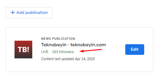 Google News'deki Takipçi Sayımızı Öğrenelim