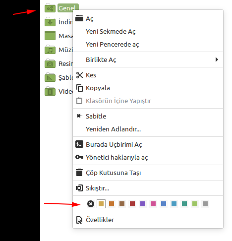 Linux Mint Klasör Rengi Değiştirmek Linux Mint Klasör Rengi Değiştirmek