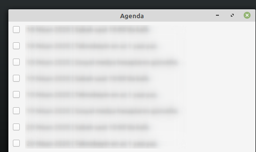 Linux Mint için Yapılacaklar Listesi Uygulaması: Agenda