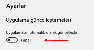 Microsoft Store Otomatik Uygulama Güncellemeyi Kapatalım Microsoft Store Otomatik Uygulama Güncellemeyi Kapatalım