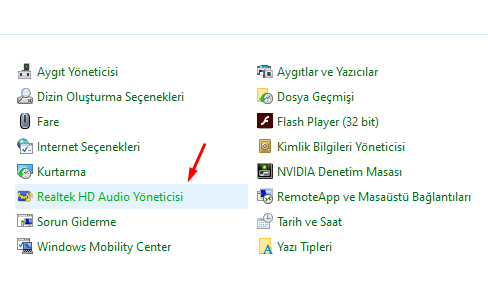 Windows 10'da Realtek Simgesi Yok Sorunu ve Çözümü Windows 10'da Realtek Simgesi Yok Sorunu ve Çözümü