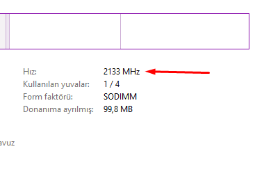 Windows 10 RAM Hız (MHz) Değerini Öğrenelim