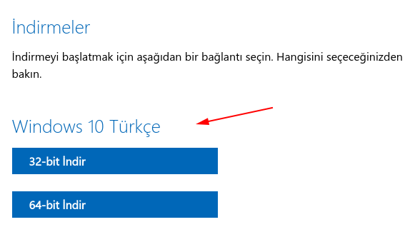 Windows 10 Türkçe 32 Bit 64 Bit İndir