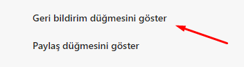 Microsoft Edge Chromium "Geri Bildirim" Düğmesini Gösterelim Microsoft Edge Chromium "Geri Bildirim" Düğmesini Gösterelim