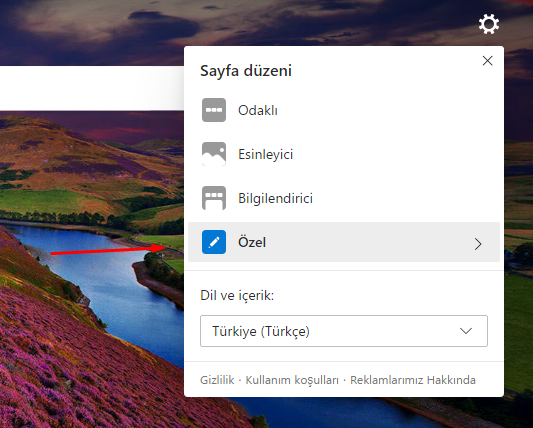 Microsoft Edge Chromium "Günün Resmi"ni Kaldıralım Microsoft Edge Chromium "Günün Resmi"ni Kaldıralım