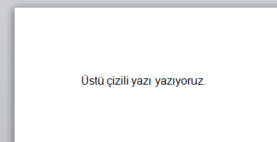 Word Üstü Çizili Yazı Yazma - Üstü Çizme Kısayol - 1 Word Üstü Çizili Yazı Yazma - Üstü Çizme Kısayol - 1