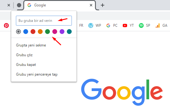 Google Chrome Sekme Gruplama Nasıl Yapılır?