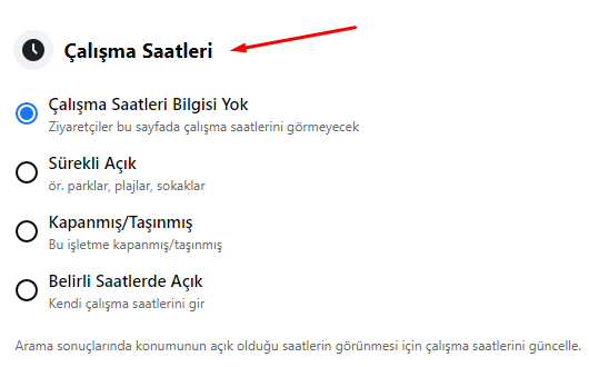 Facebook Sayfa Çalışma Saatleri Ekleme Nasıl Yapılır?