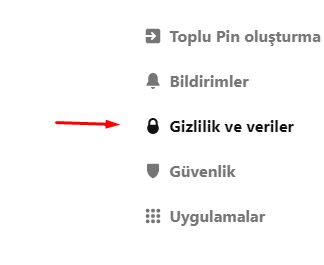 Pinterest Bahsetme Kapatma Nasıl Yapılır?