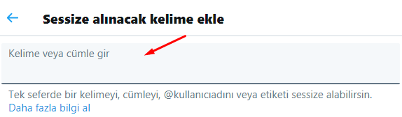 Twitter Kelime Sessize Alma Nasıl Yapılır?