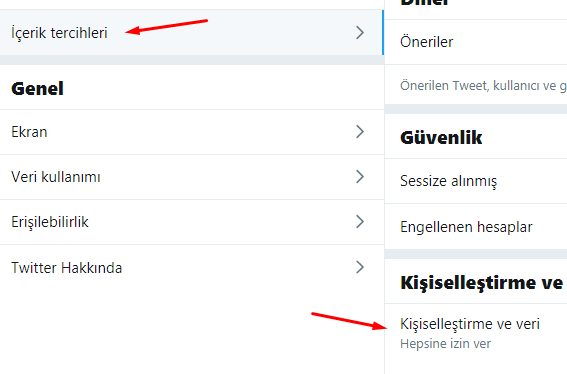 Twitter Kişiselleştirme ve Veri Kapatma Nasıl Yapılır? Twitter Kişiselleştirme ve Veri Kapatma Nasıl Yapılır?