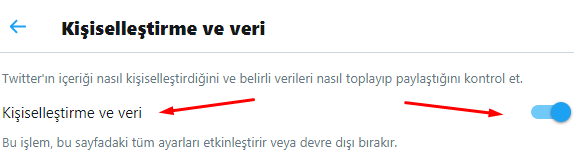 Twitter Kişiselleştirme ve Veri Kapatma Nasıl Yapılır? Twitter Kişiselleştirme ve Veri Kapatma Nasıl Yapılır?