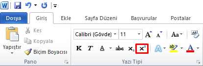 Word Üslü Sayı Yazma Nasıl Olur? Üslü Yazı Yazma Kısayolu