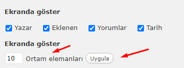 WordPress Admin Panel'deki Ortam Sayısını Değiştirelim