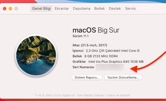MAC Seri Numarası Nasıl Öğrenilir? MAC Seri Numarası Nasıl Öğrenilir?