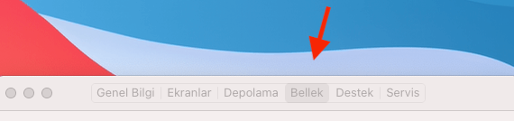 MAC Bilgisayar Toplam Bellek Miktarı MAC Bilgisayar Toplam Bellek Miktarı