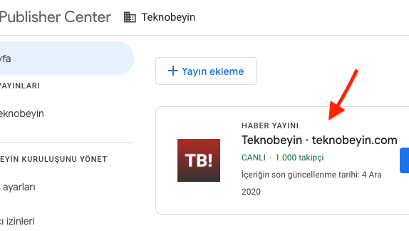 Teknobeyin, Google Haberler'de 1.000 Takipçi Sayısına Ulaştı