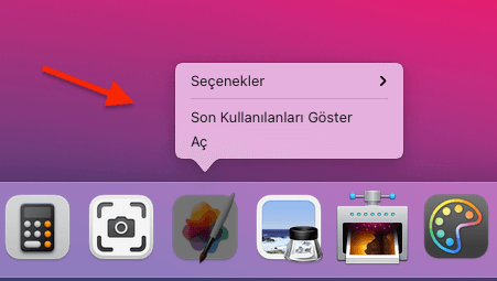 MAC Dock'tan Uygulama Kaldırma