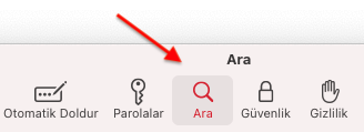 Apple Safari Arama Motoru Değiştirmek