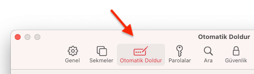 MAC Safari Otomatik Form Doldurmayı Kapatmak