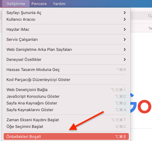 Apple Safari Tarayıcı Önbellek Boşaltma Apple Safari Tarayıcı Önbellek Boşaltma