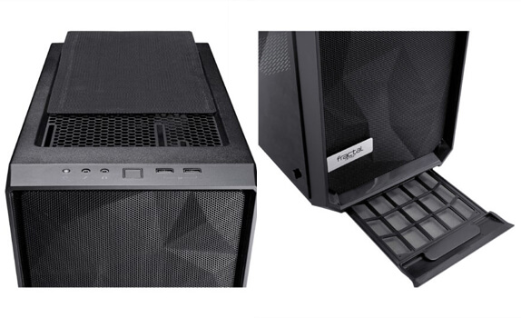 Fractal Design Meshify C Dark Temper Camlı Oyuncu Kasası Filtreler