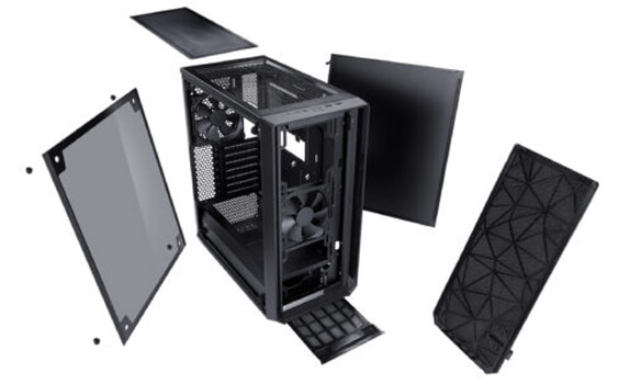 Fractal Design Meshify C Dark Temper Camlı Oyuncu Kasası Panel-Filtre