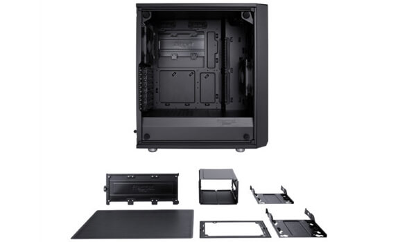 Fractal Design Meshify C Dark Temper Camlı Oyuncu Kasası Yuvalar