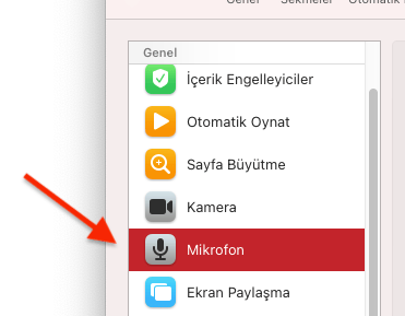 Apple Safari'de Mikrofon İsteğini Kapatma Nasıl Yapılır?