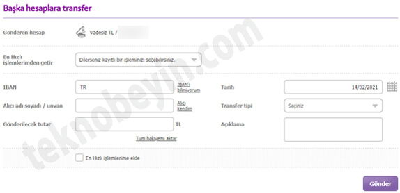 Enpara Para Transferi Nasıl Yapılır? - İnternet Şubesi