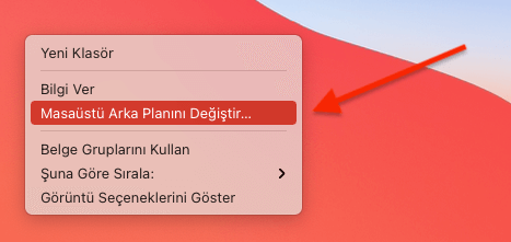 MAC Bilgisayar Masaüstü Arka Planı Değiştirmek