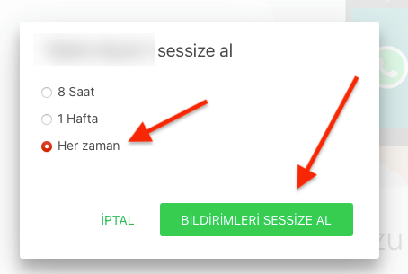 WhatsApp Web Sohbet Bildirimleri Sessize Alma Nasıl Yapılır?