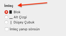 Apple MAC Bilgisayar Terminal İmleç Görünümünü Değiştirelim